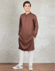 BROWN BLENDED KURTA | JTK-S-39291