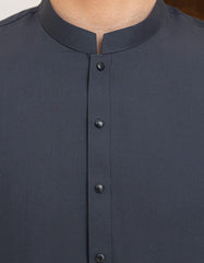 DARK GREY BLENDED KAMEEZ SHALWAR | JTKS-A-39296