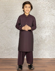 DEEP PURPLE COTTON KAMEEZ SHALWAR | JCKS-S-39305