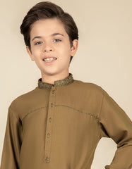 MEHNDI GREEN BLENDED KURTA | JCK-A-39308