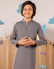 GREY BLENDED KURTA TROUSER