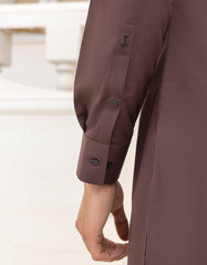 BROWN BLENDED KURTA TROUSER
