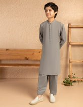 GREY BLENDED KAMEEZ SHALWAR