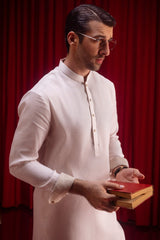 BOLIVIA - BEIGE LINEN KURTA TROUSER
