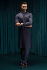 SAN RAFAEL - NAVY BLENDED EXCLUSIVE KAMEEZ SHALWAR