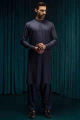 SAN RAFAEL - NAVY BLENDED EXCLUSIVE KAMEEZ SHALWAR
