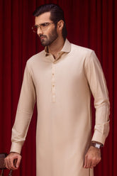 SANTA MARIA - BEIGE BLENDED EXCLUSIVE KAMEEZ SHALWAR