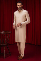 SANTA MARIA - BEIGE BLENDED EXCLUSIVE KAMEEZ SHALWAR