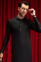 SAN CARLOS - BLACK COTTON EXCLUSIVE KAMEEZ SHALWAR