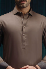 COLUMBUS - BROWN BLENDED KAMEEZ SHALWAR
