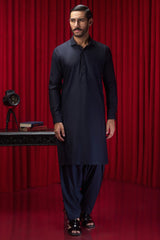 ANTI POLO - NAVY BLENDED KAMEEZ SHALWAR
