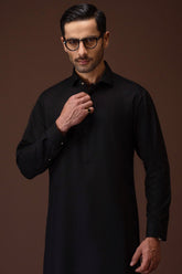 FLINT - BLACK BLENDED KAMEEZ SHALWAR