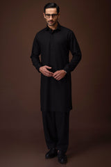 FLINT - BLACK BLENDED KAMEEZ SHALWAR