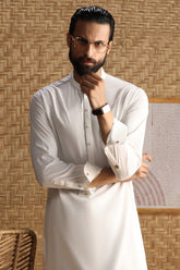 FARGO - OFF WHITE CVC EXCLUSIVE KAMEEZ SHALWAR