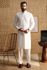 FARGO - OFF WHITE CVC EXCLUSIVE KAMEEZ SHALWAR