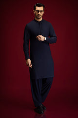 TUNIS - NAVY BLENDED EXCLUSIVE KAMEEZ SHALWAR