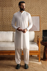 HAARLEM - WHITE EXCLUSIVE KAMEEZ SHALWAR