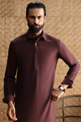 NEITHER FORD - BURGUNDY EXCLUSIVE KAMEEZ SHALWAR