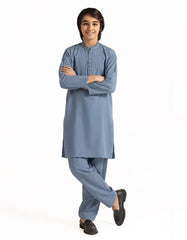 LIGHT BLUE SEMI-FORMAL KURTA TROUSER