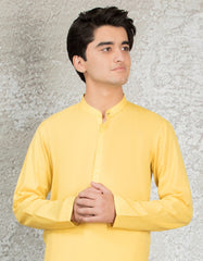 YELLOW COTTON KURTA | JTK-S-40244