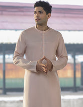 TEA PINK COTTON KURTA | JJK-S-40245