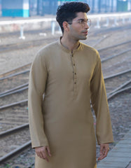 BEIGE COTTON KURTA | JJK-S-40250