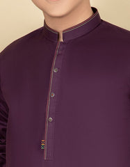 DEEP PURPLE COTTON KURTA | JCK-S-40253