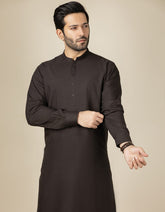 BLACK COFFEE BLENDED KAMEEZ SHALWAR | JJKS-S-40260