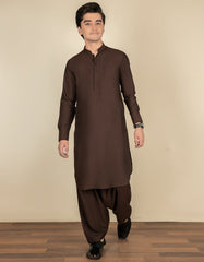 COFFEE BROWN BLENDED KAMEEZ SHALWAR | JTKS-S-40292