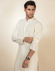 CREAM COTTON KURTA | JJK-S-40296