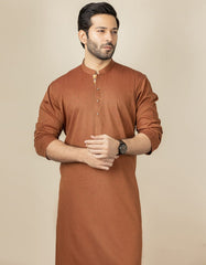 RUST BROWN BLENDED KURTA | JJK-40316