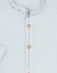 SKY BLUE BLENDED KAMEEZ SHALWAR | JJIKS-S-41058