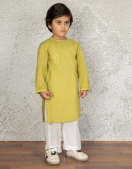 GREEN COTTON KURTA | JCK-S-41104