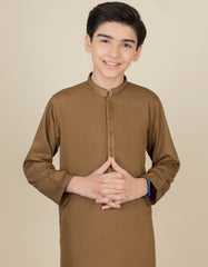 BROWN BLENDED KAMEEZ SHALWAR | JCKS-S-41105