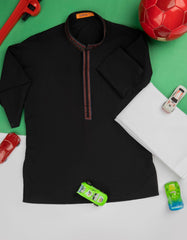 BLACK BLENDED KAMEEZ SHALWAR | JJIKS-S-41111