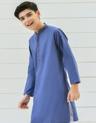 AQUA BLUE COTTON KAMEEZ SHALWAR | JCKS-S-41117