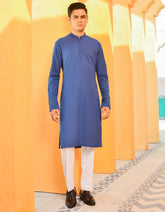 DARK BLUE COTTON KURTA | JTK-A-41129