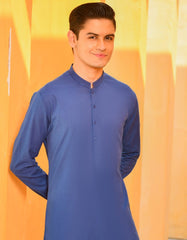 DARK BLUE COTTON KURTA | JTK-A-41129