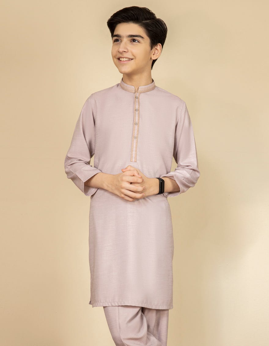TEA PINK BLENDED KAMEEZ SHALWAR | JCKS-S-41135
