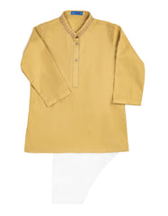 BEIGE COTTON KAMEEZ SHALWAR | JJIKS-S-41137