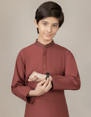 PLUM BLENDED KAMEEZ SHALWAR | JCKS-S-41147