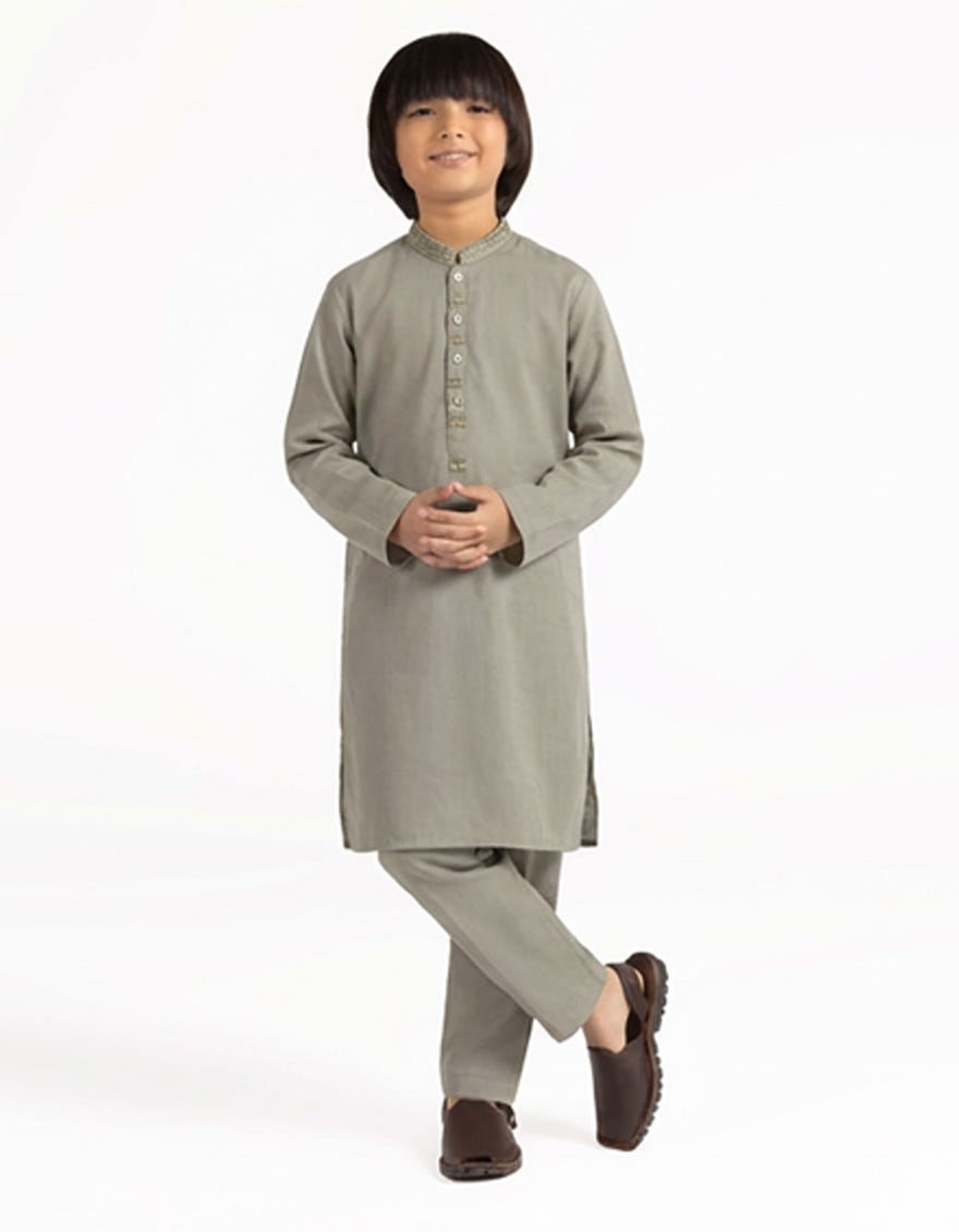 cement-green-semi-formal-kurta-trousers-jckpa42123