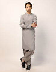 GREY CASUAL KAMEEZ SHALWAR