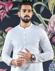 WHITE KURTA | JJK-A-42338
