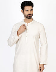 BEIGE BLENDED KURTA | JJK-A-42366
