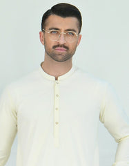 CREAM BLENDED KAMEEZ SHALWAR | JJKS-A-42388