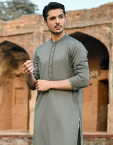 DARK OLIVE KURTA | JJK-S-42390