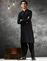 BLACK KAMEEZ SHALWAR | JTKS-A-43015
