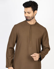 BROWN BLENDED KURTA | JJK-A-43057