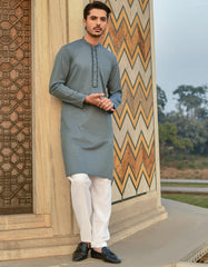DENIM BLUE COTTON KURTA | JJK-A-43072